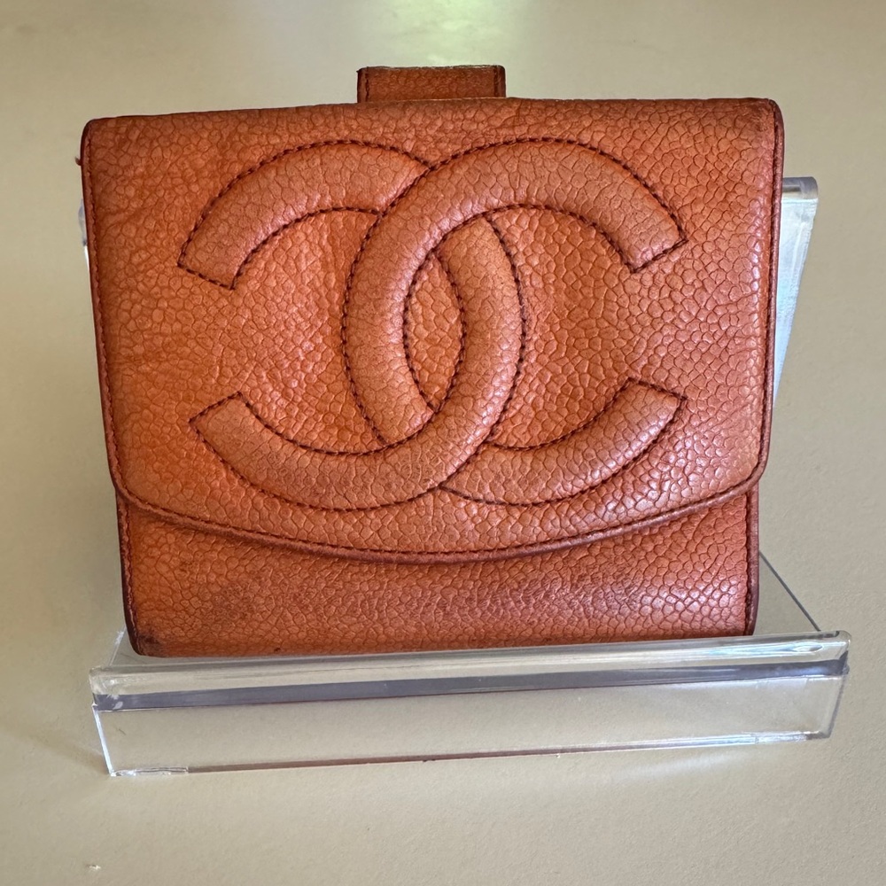 Chanel Double Snap Caviar leather wallet - Picture 15 of 15